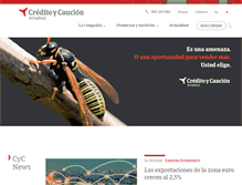 Tablet Screenshot of creditoycaucion.es